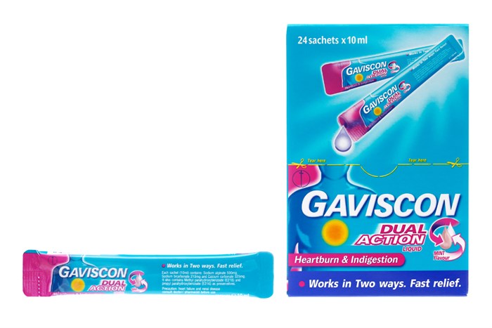 Gaviscon Dual Action hộp 24 gói x 10ml Reckitt Benckiser
